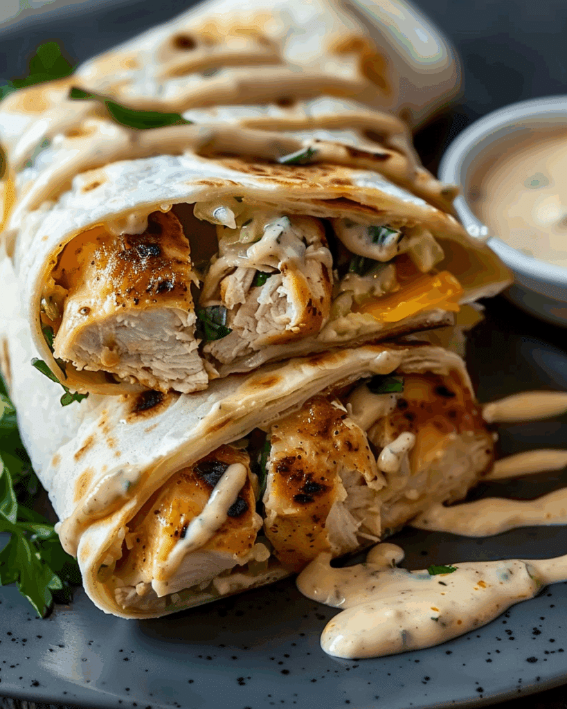 Cheesy Chicken Wraps