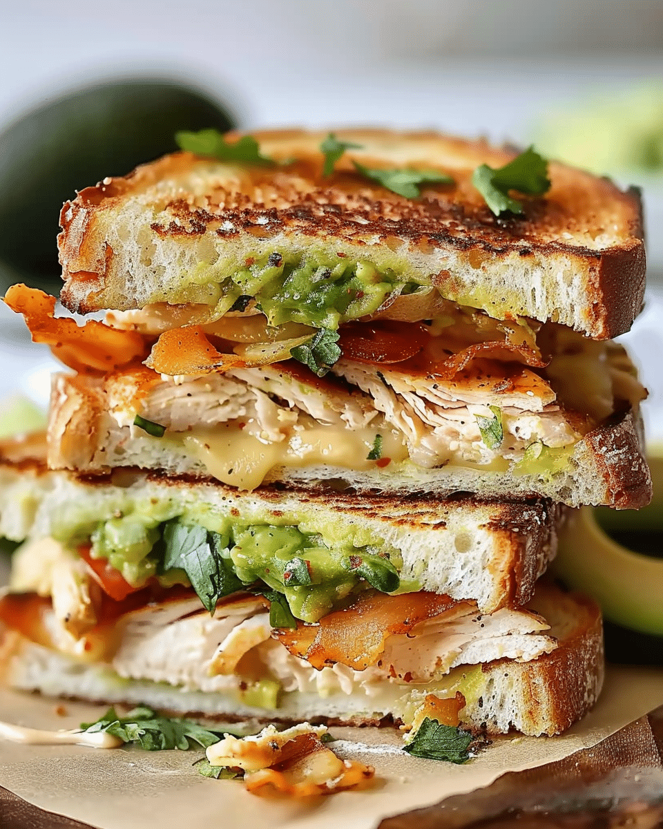 Chicken Avocado Melt Sandwich