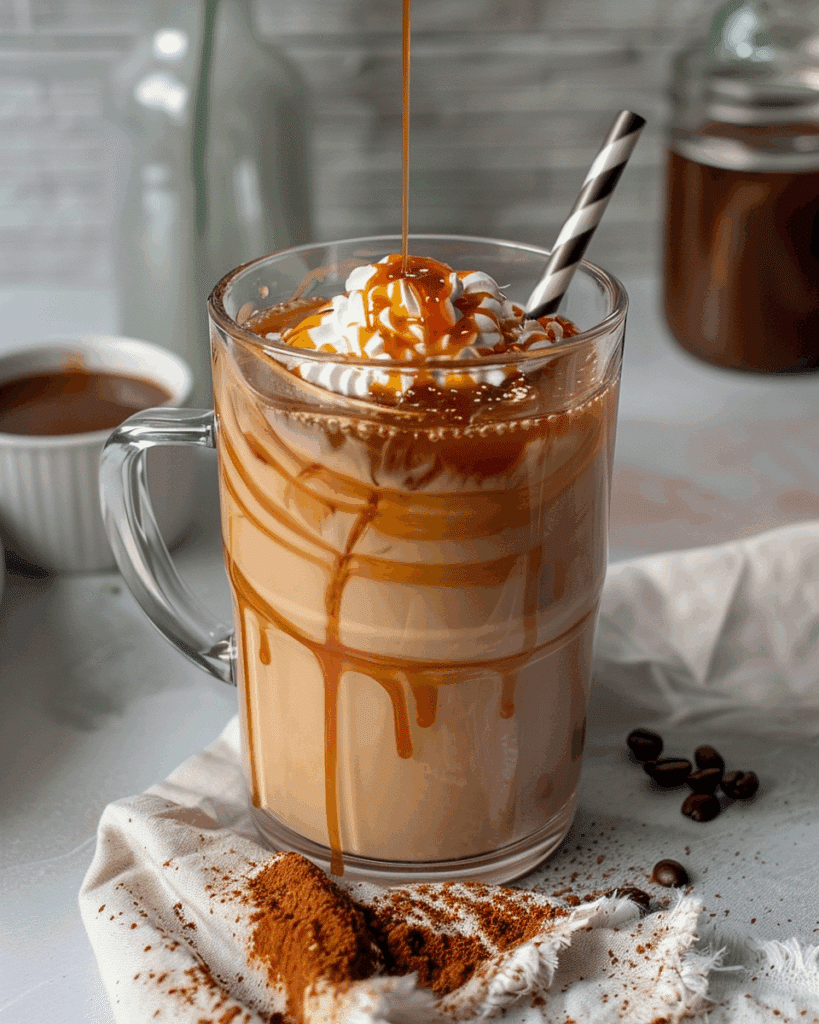 Salted Caramel Coffee Recipe, Cold