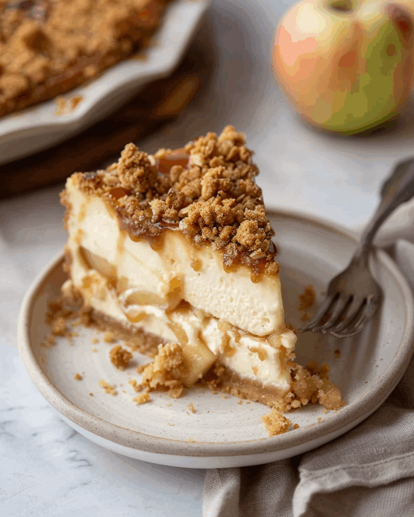 Apple Crisp Cheesecake