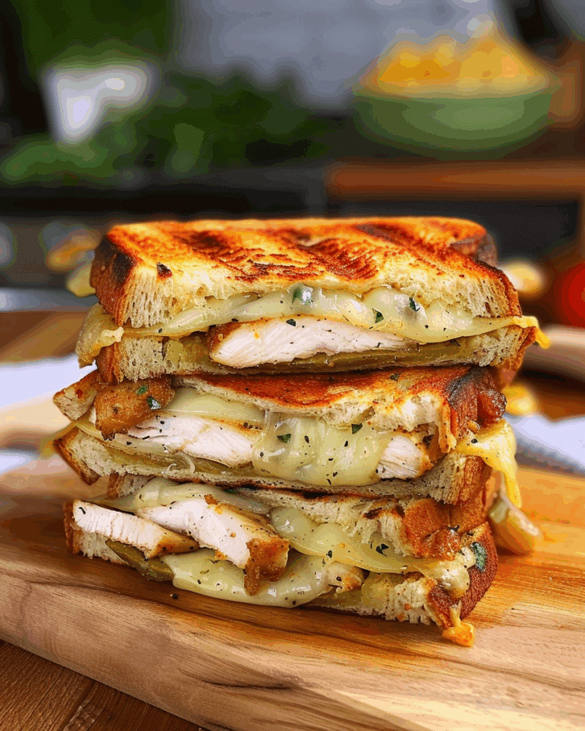 Crispy Grilled Chicken Grilled Cheese Sandwich Recipe