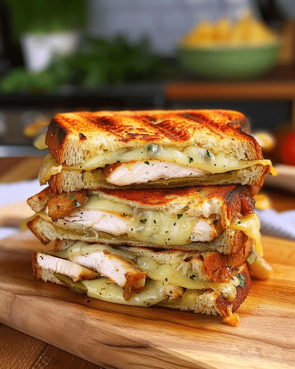 Crispy Grilled Chicken Grilled Cheese Sandwich Recipe