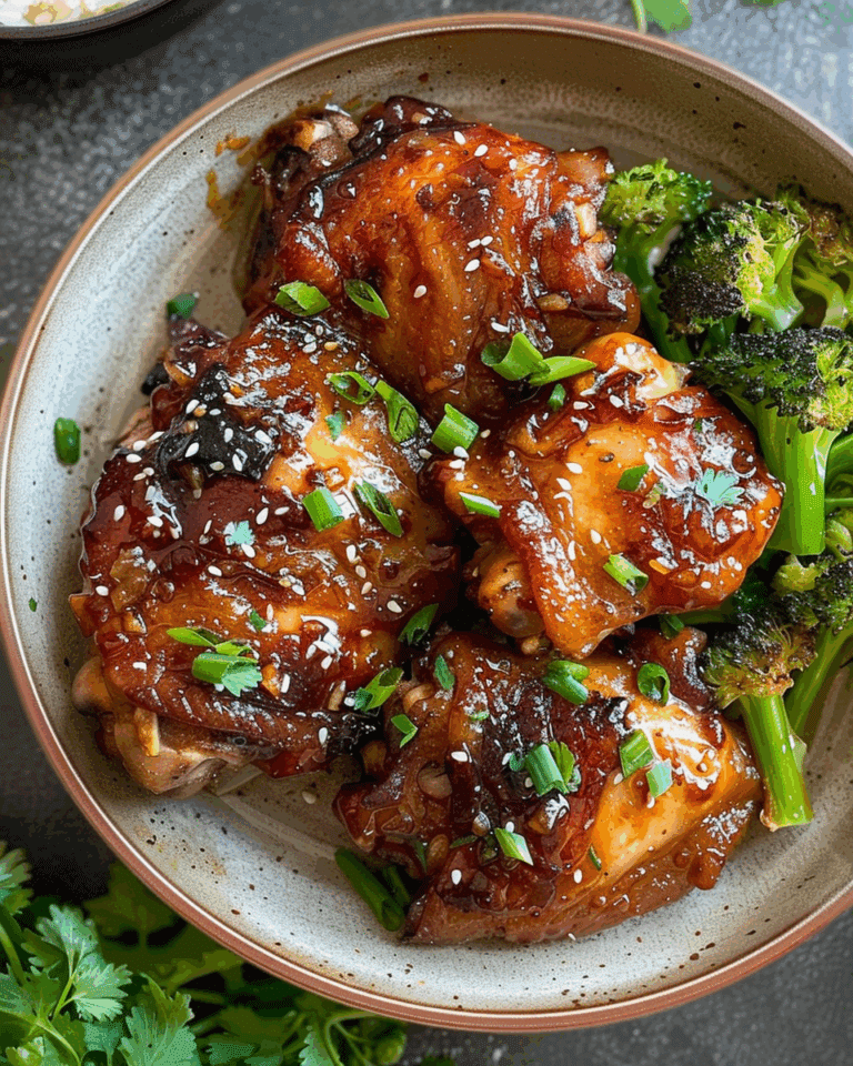 Easy Soy Garlic Chicken Thighs Recipe