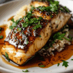 Ginger-Soy Glazed Cod with Honeyed Asian Flavors