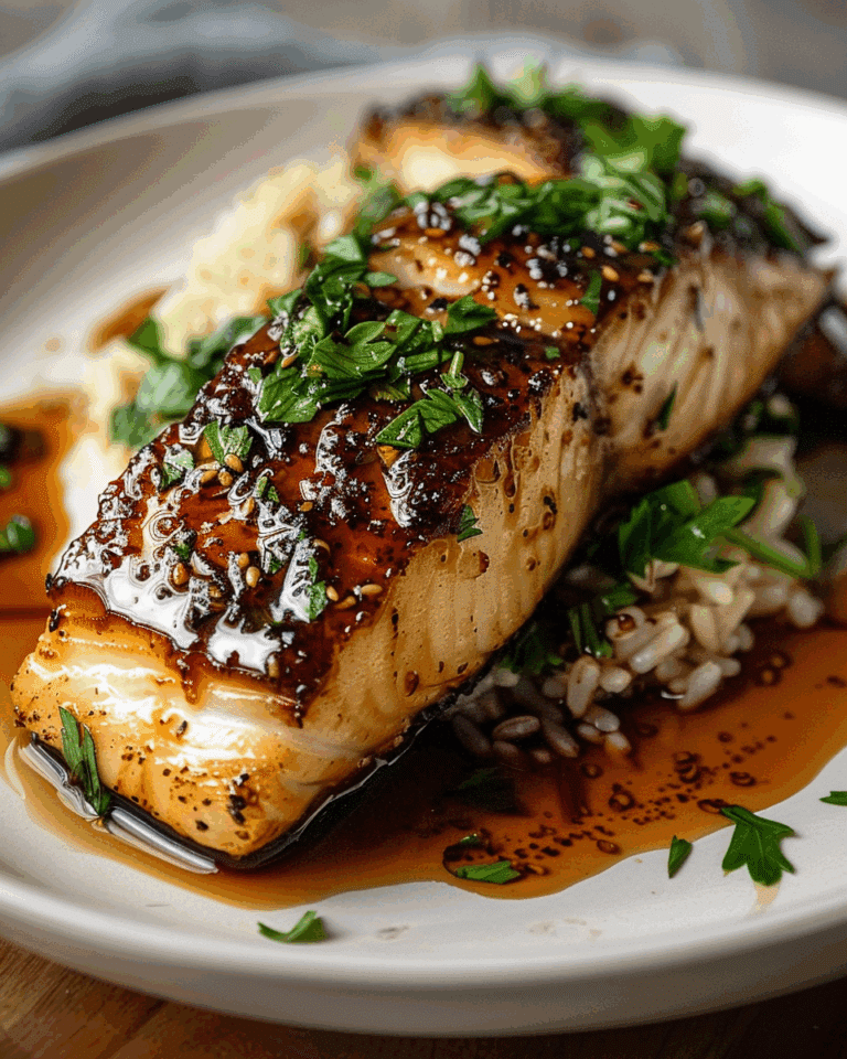 Ginger-Soy Glazed Cod with Honeyed Asian Flavors