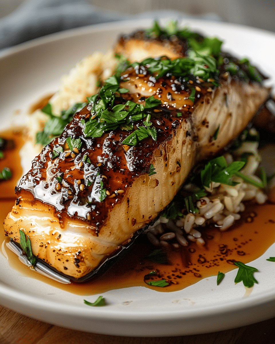 Ginger-Soy Glazed Cod with Honeyed Asian Flavors