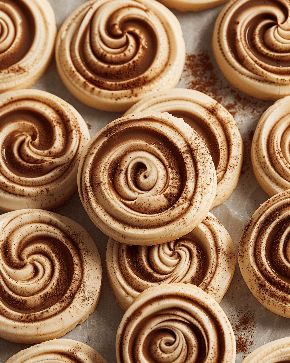 Cappuccino Swirl Cookies
