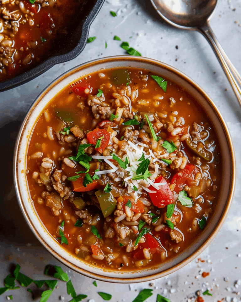 Instant Pot Stuffed Pepper Soup