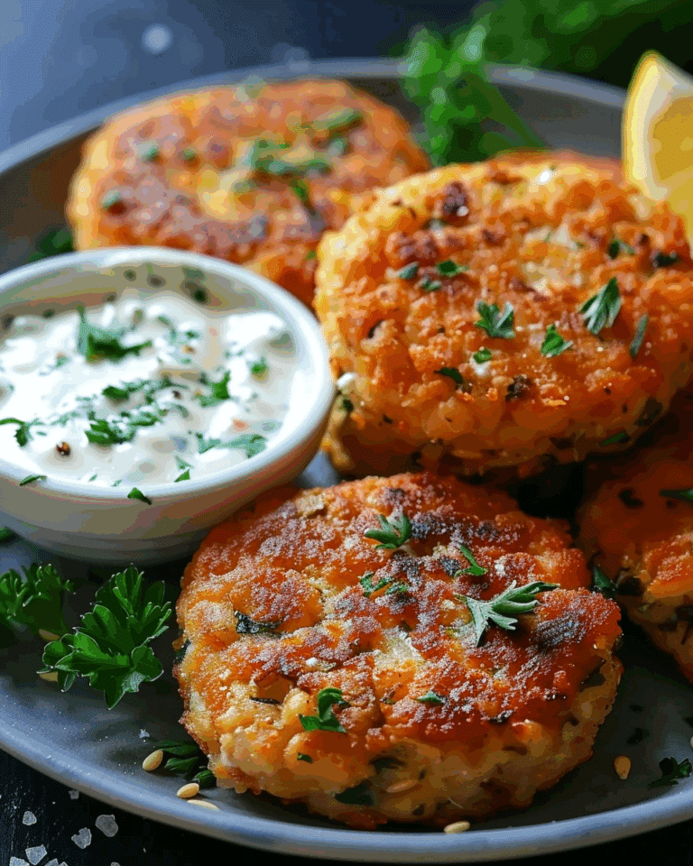 Ultimate Mediterranean Lemon Chickpea Patties with Yogurt Sauce