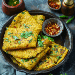 Lentil & Spinach Crepes (Moong Dal Palak Chilla)