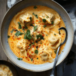 Easy Thai Coconut Curry Dumpling Soup