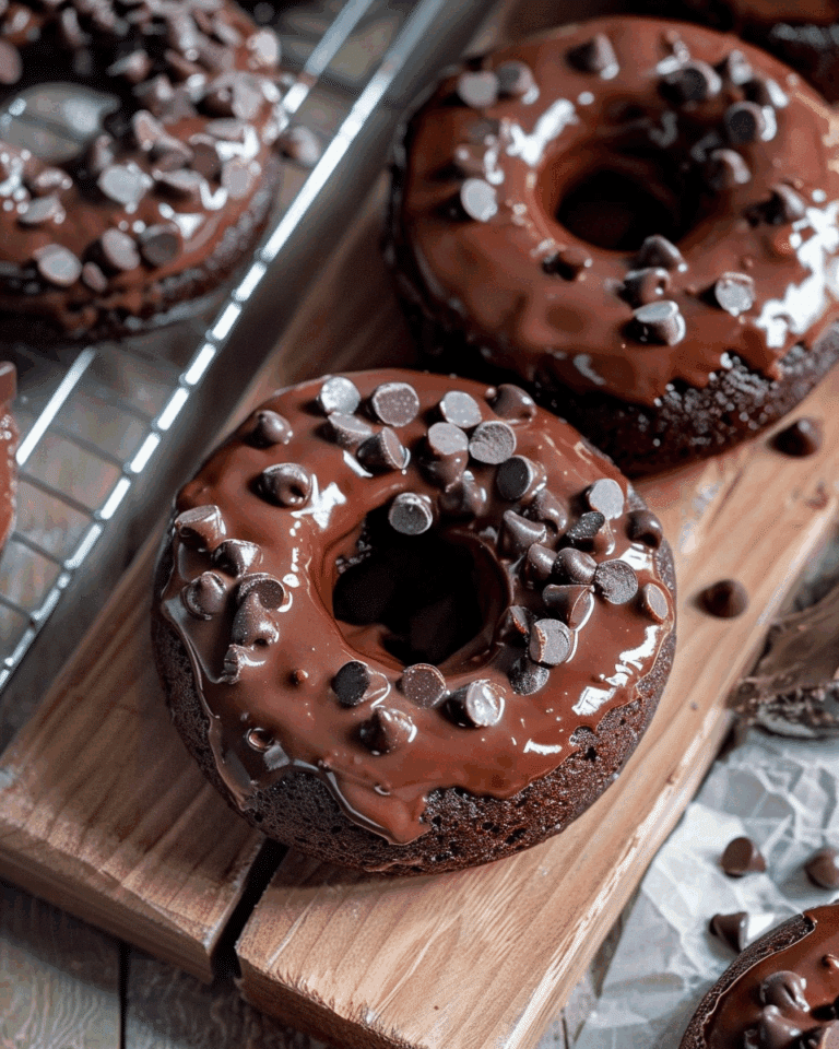 Healthy Chocolate Protein Donuts (Gluten Free, Paleo)