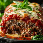 Stuffed Italian Meatloaf