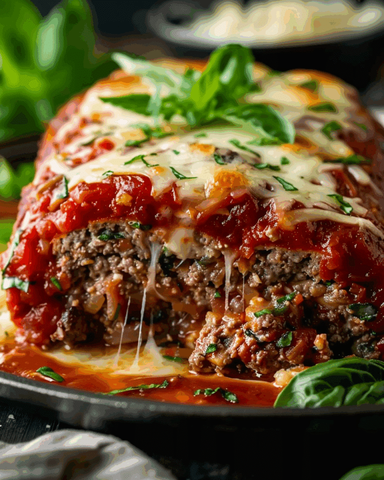 Stuffed Italian Meatloaf