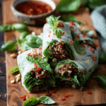 Thai Basil Beef Rolls
