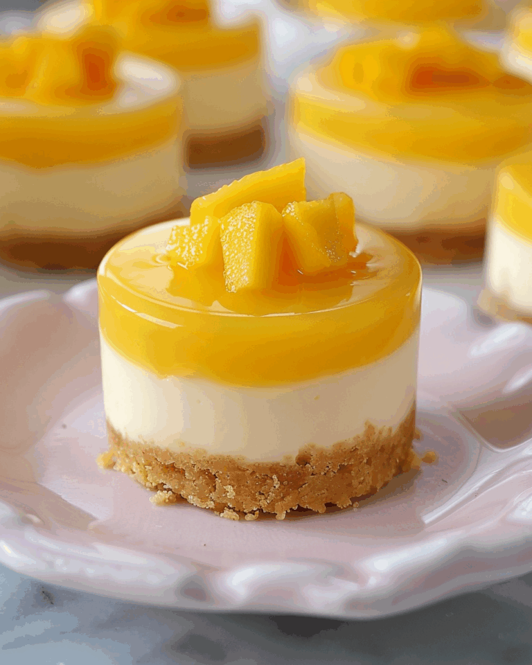 Easy Mini Mango Cheesecakes Recipe