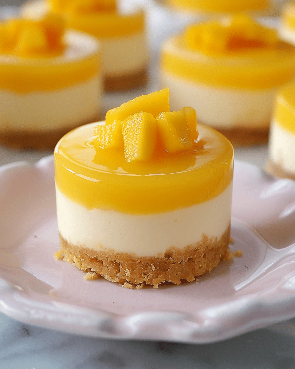 Easy Mini Mango Cheesecakes Recipe