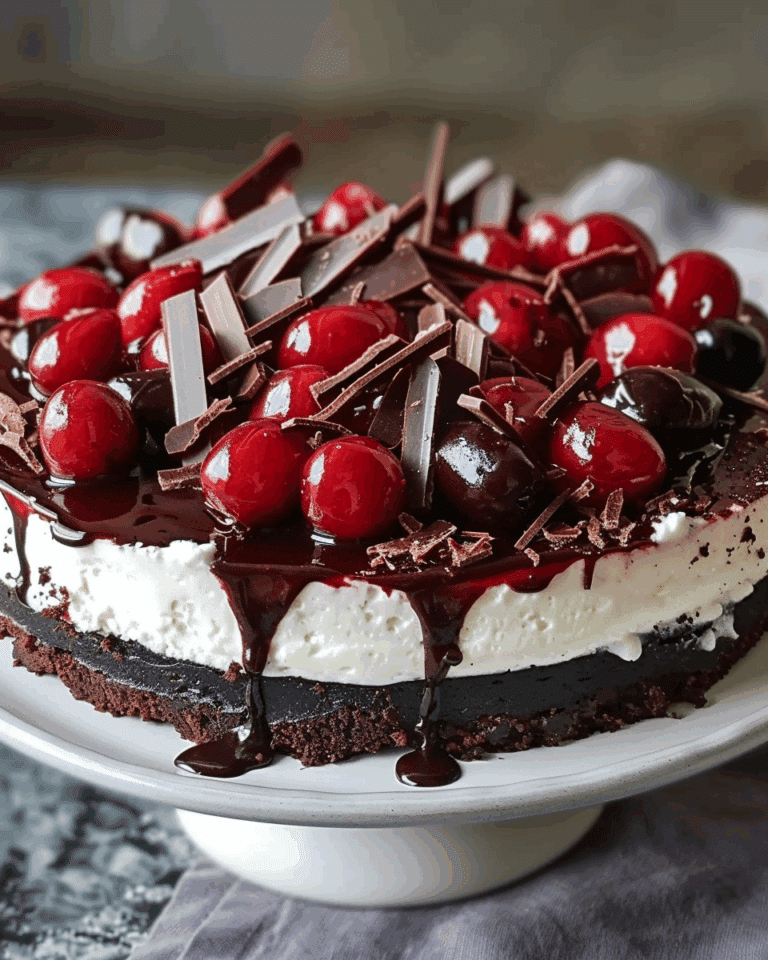 No-Bake Black Forest Cheesecake