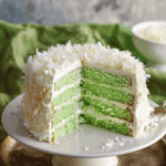 Pandan Coconut Cake