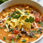 Vegetarian Tortilla Soup Recipe (Slow Cooker)