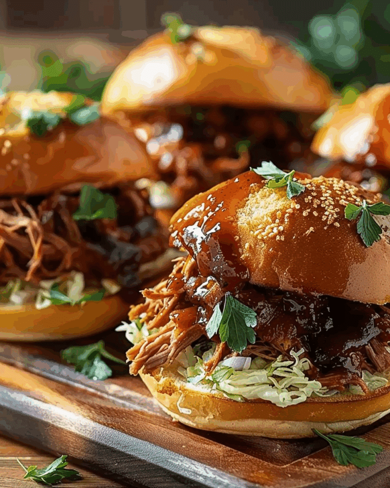 Slow Cooker BBQ Pulled Beef Sandwiches