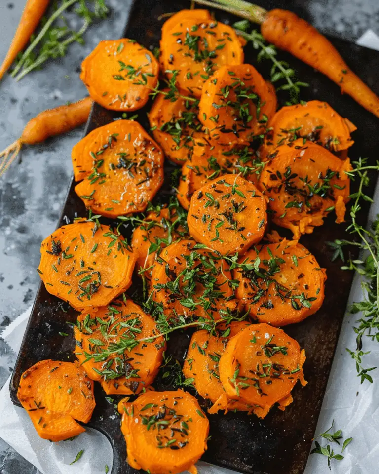 Roasted Garlic‑Parmesan Carrot Rounds