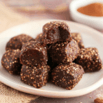 Chocolate Peanut Butter Quinoa Crunch Bites