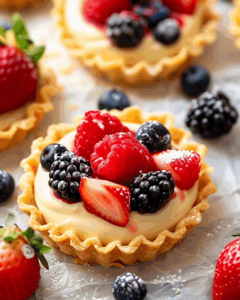 Mini Fruit Tarts With Pastry Cream
