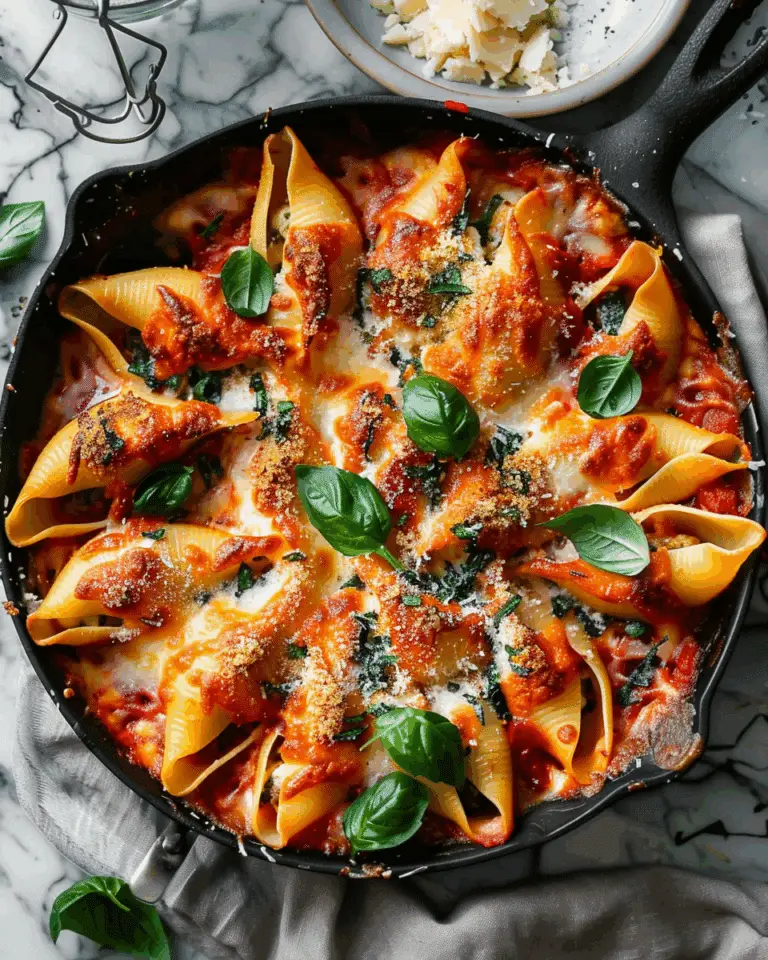 Easy and Healthy Vegetarian Stuffed Pasta Shells