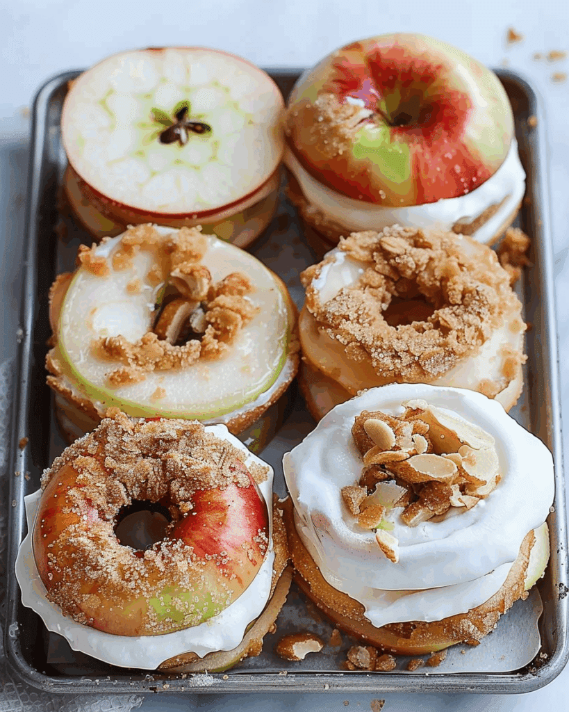 Easy Vegan Apple Ring Sandwiches