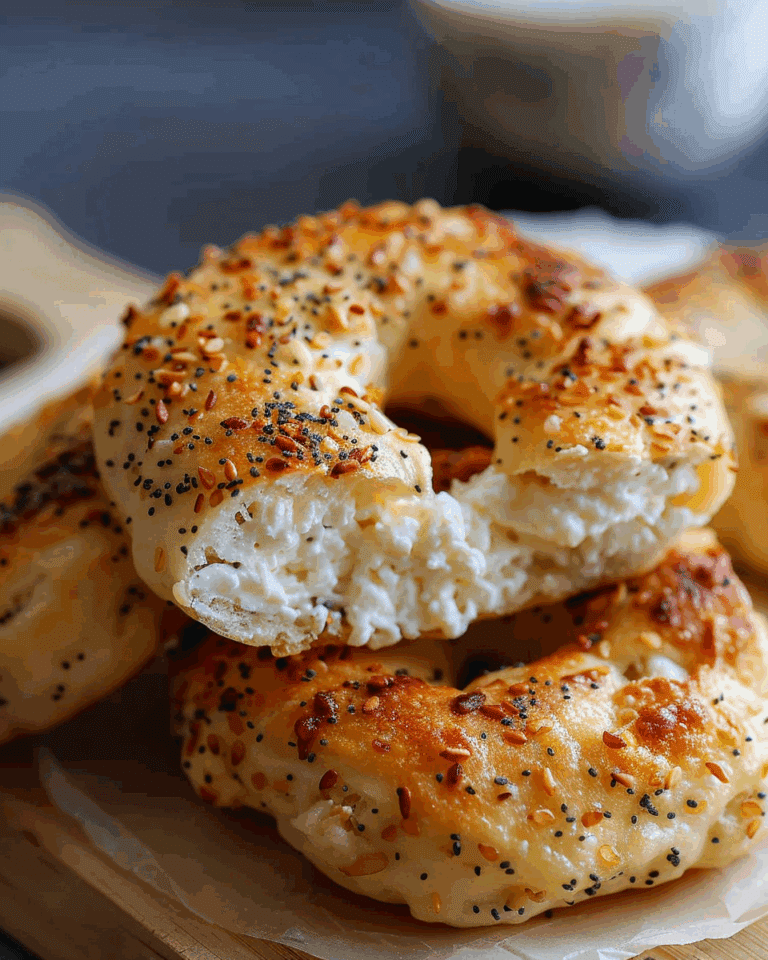 Simple 3-Ingredient Cottage Cheese Bagels