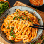 Creamy Gochujang Udon Noodles