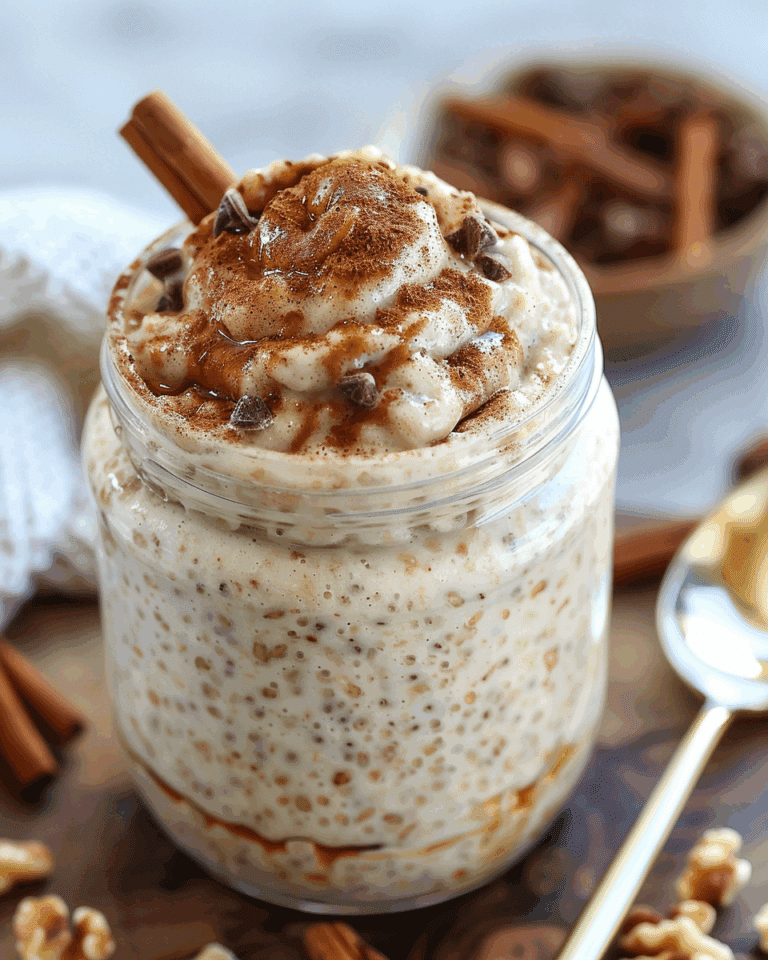 Overnight Oats (Creamy Rolled Oats with Yogurt & Chia)