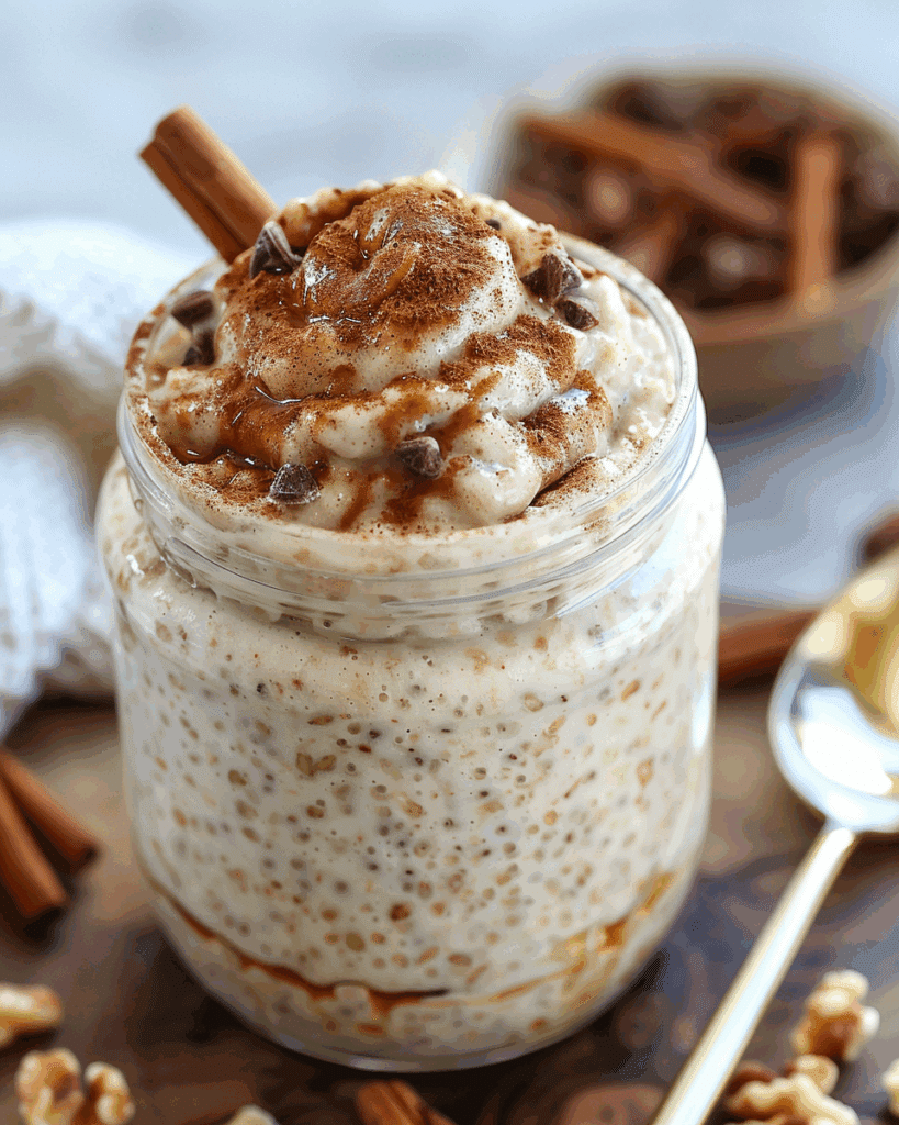 Overnight Oats (Creamy Rolled Oats with Yogurt & Chia)