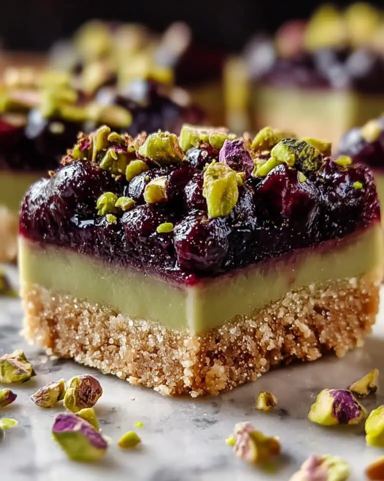 Blackberry Pistachio Dream Bars: Irresistible Homemade Bliss Recipe