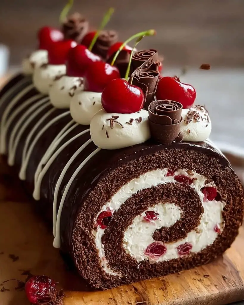 Black Forest Cake Roll Recipe