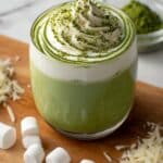 White Hot Chocolate with Matcha and Honey Recipe