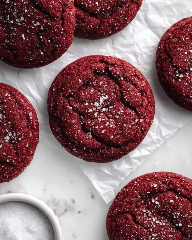 Red Velvet Cookies with Red Sanding Sugar Recipe