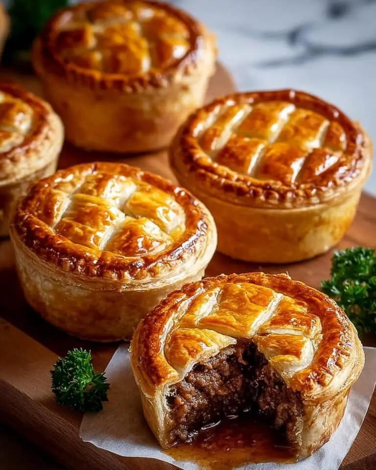 Mini Beef Pies with Shortcrust Pastry Recipe