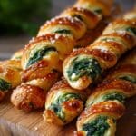 Spinach and Feta Puff Pastry Twists Recipe