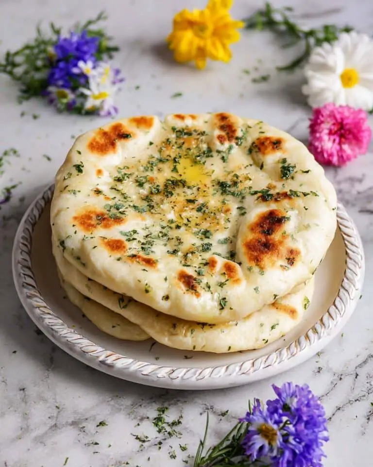 Stuffed Flatbread with Melted Mozzarella Recipe