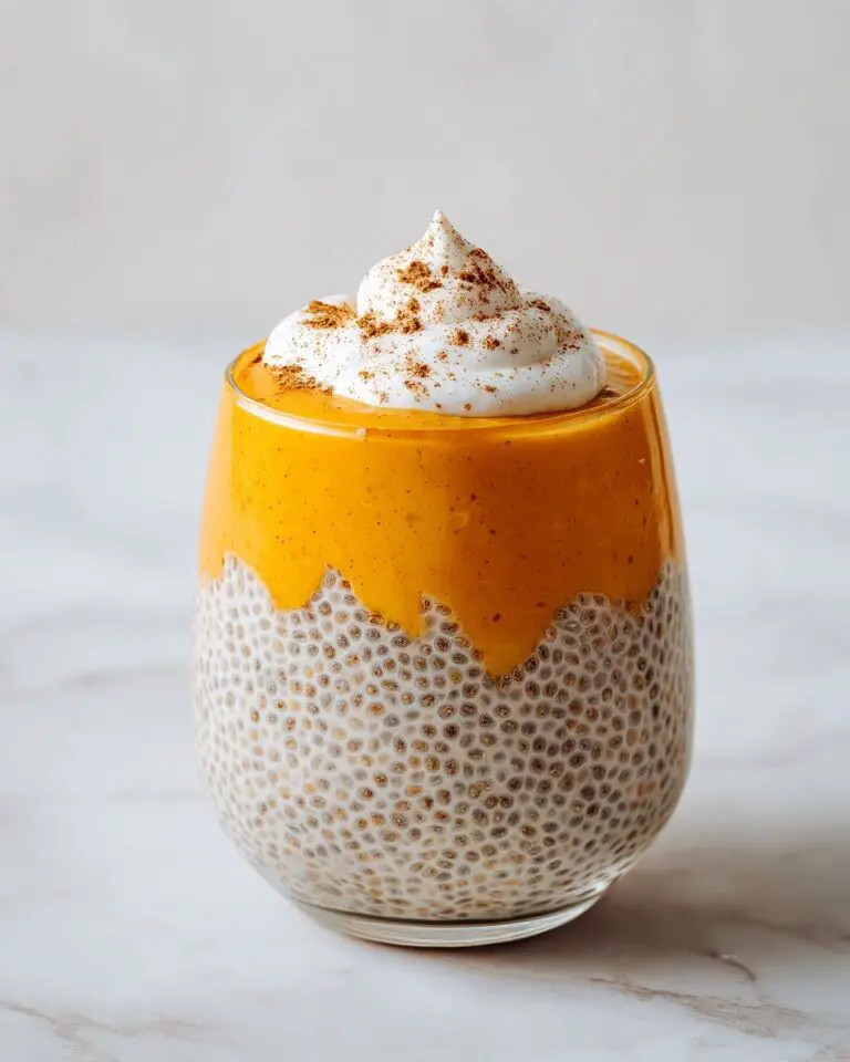 Pumpkin Spiced Chia Pudding with Coconut Whipped Cream and Nuts Recipe