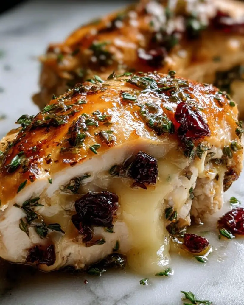 Cranberry and Brie Stuffed Chicken Recipe