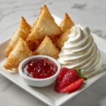 Stuffed Wonton Bites with Strawberry Cream Filling Recipe