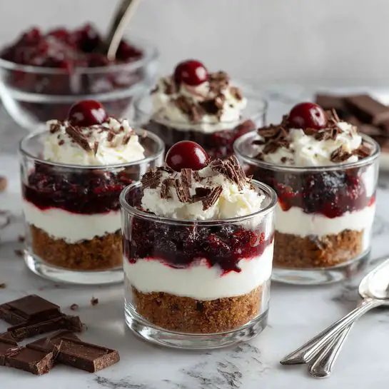 Chocolate Cherry Trifle: Black Forest Cake Dessert Recipe
