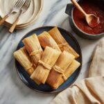 Homestyle Beef Tamales with Red Chile Sauce and Potatoes Recipe