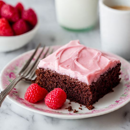 Chocolate Cake with Raspberry Frosting Recipe