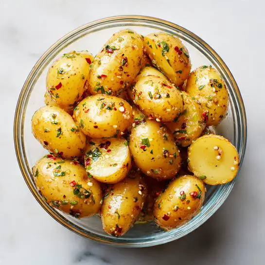 Crispy Air Fryer Baby Potatoes with Garlic and Italian Seasoning Recipe