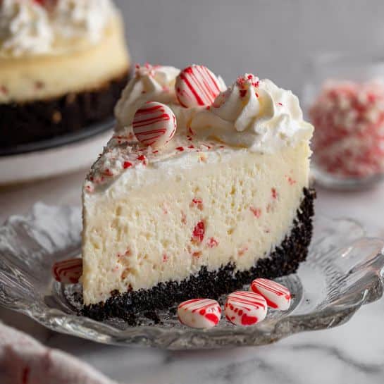 White Chocolate Peppermint Cheesecake Recipe