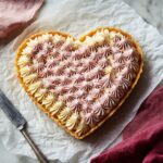 Raspberry Buttercream Heart-Shaped Cookie Cake Recipe